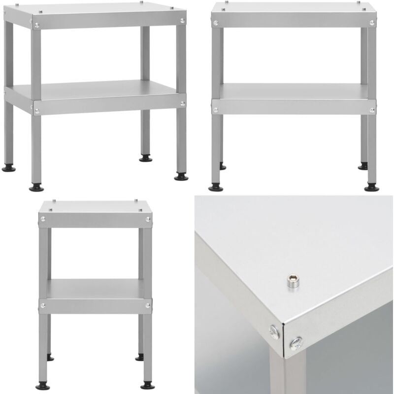 Tisch für Räucherofen 40x28x44,5 cm Verzinkter Stahl - Tisch Räucherofen - Tische Räucherofen - Home & Living - Silber