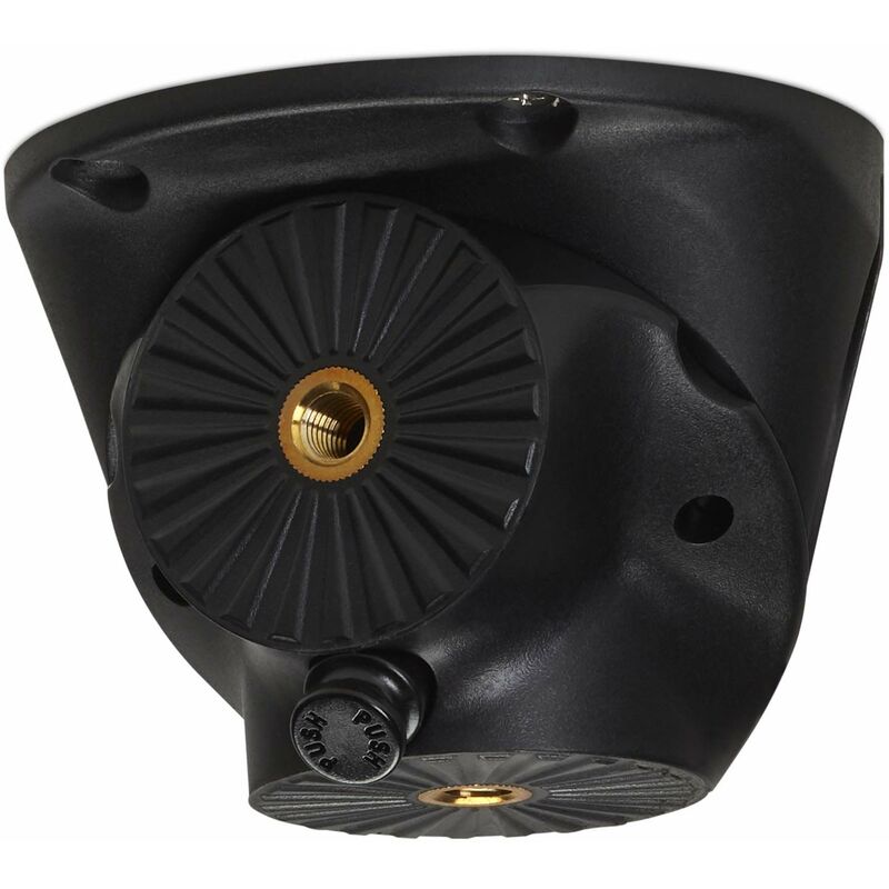 So-tech - Tischbein-Drehbeschlag curly schwarz ø 115 mm mit Höhe: 85 mm (ohne Stapelfuß)