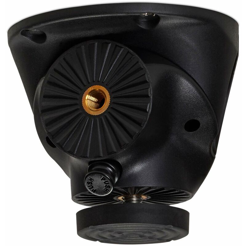 So-tech - Tischbein-Drehbeschlag curly schwarz ø 115 mm mit Höhe: 85 mm (mit Stapelfuß)