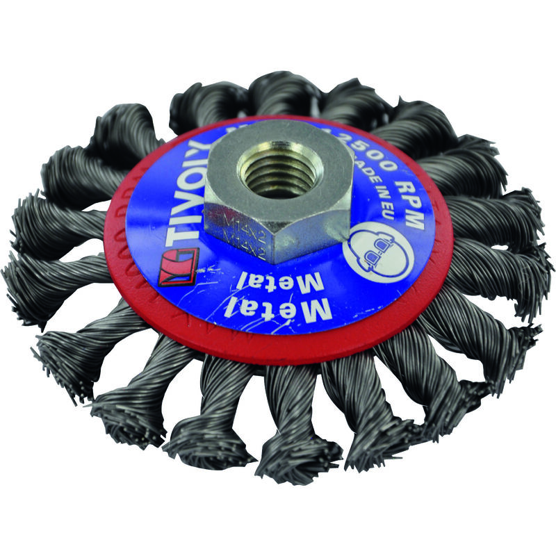 Konische Bürste D95 mm M14 für Twisted Steel Grinder Technic Large Metal Stripping - Tivoly
