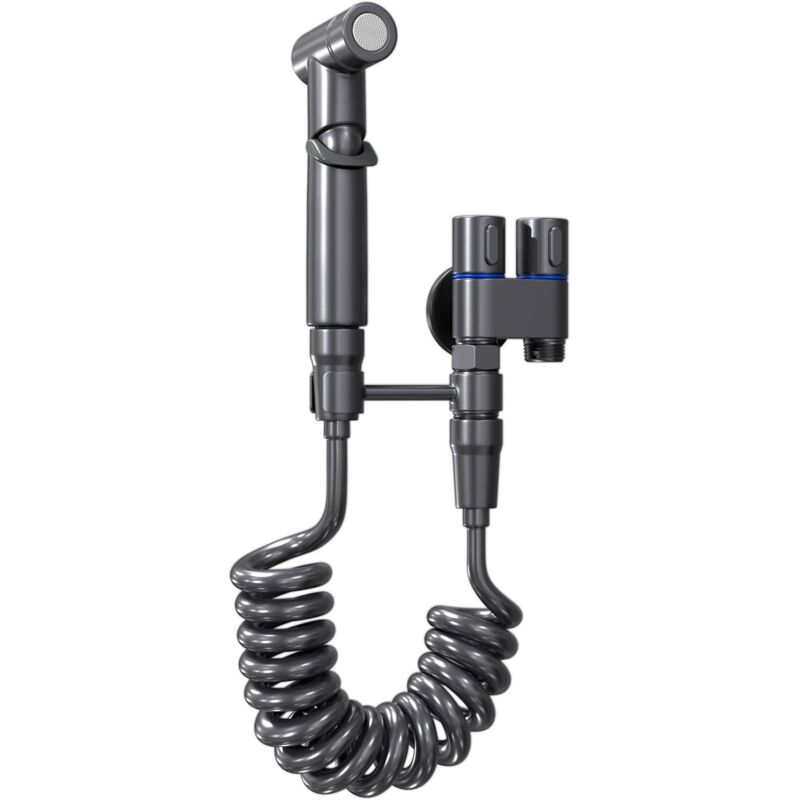 Bidet-Sprühkopf für die Toilette – Verstellbarer Wasserstrahl, Komplettset inklusive Messingarmatur Hygienischer Bidet-Sprühkopf für die Toilette,