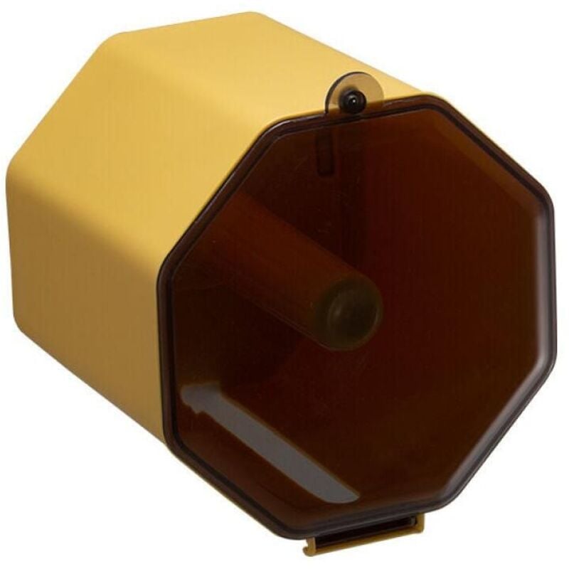 Toilettenpapierhalter, Wandmontage, Taschentuchhalter, wasserdicht, stanzfrei, zum Aufhängen von Tapeten, Handtüchern (gelb)