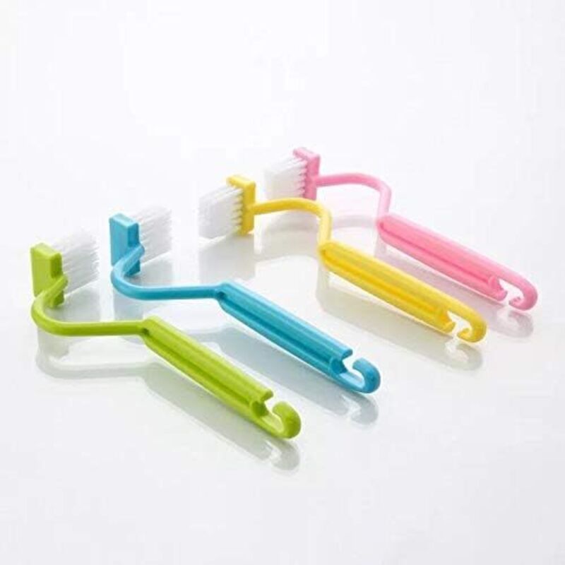 Brosse Bord De Jante Toilette,Brosses de Toilettes Type V,Brosses de Nettoyage Multifonction ,4PC Brosse de Toilette Balai WC pour Coins de Toilettes
