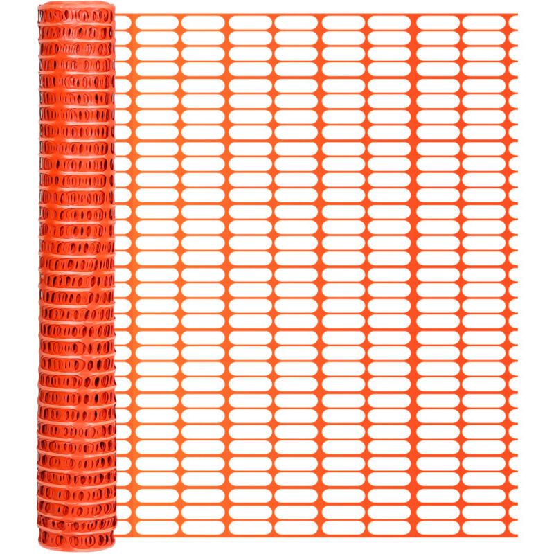Tolletour - 1x80m Absperrzaun Bauzaun Warnnetz orange,Sicherheitszaun mobiles Netz, Kunststoff Fangzaun, Zaun flexibel Mobiler Zaun Hühnerzaun