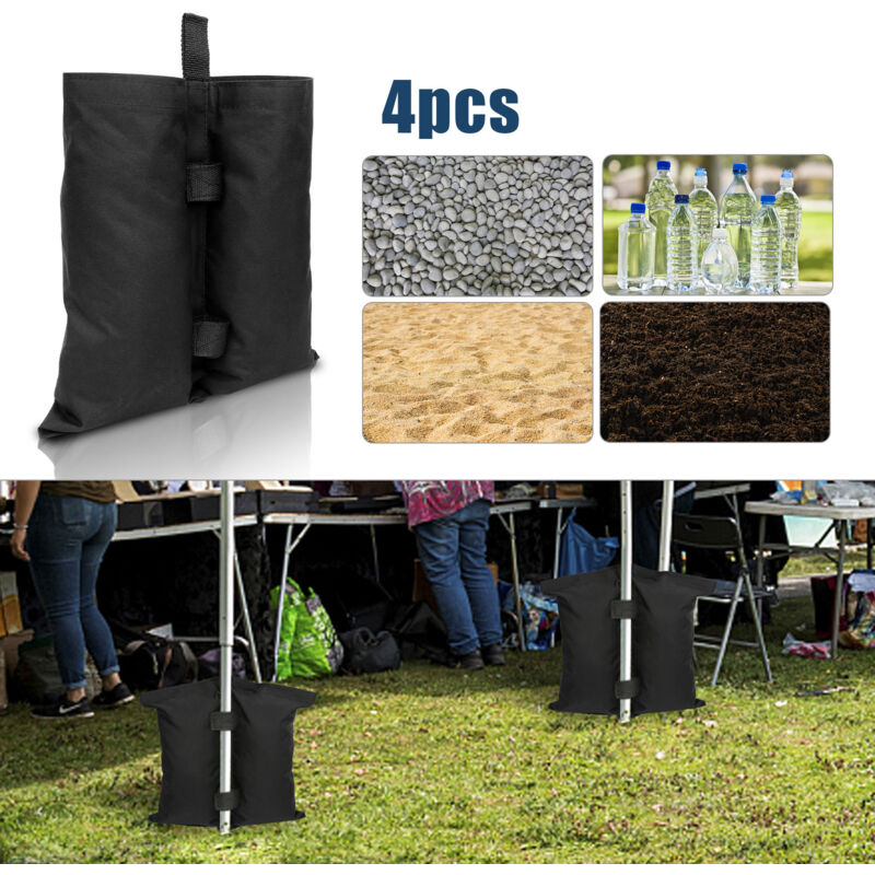 TolleTour 4pcs Pavillon Sandsäcke – Zelt Standfuß Gewichte zur Beschwerung von Pavillon- und Zeltfüßen