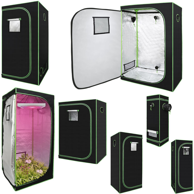 TolleTour Growbox Gewächshaus Indoor Pflanzenzelt Zuchtzelt Growroom Zuchtschrank Darkroom Zimmergewächshaus Growschrank,80x80x180 cm