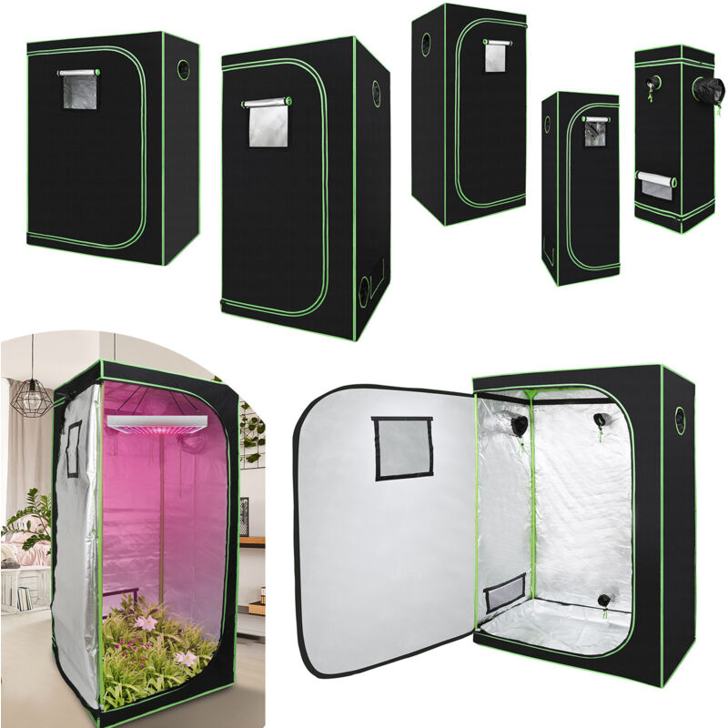 TolleTour Growbox Gewächshaus Indoor Pflanzenzelt Zuchtzelt Growroom Zuchtschrank Darkroom Zimmergewächshaus Growschrank,100x100x200 cm