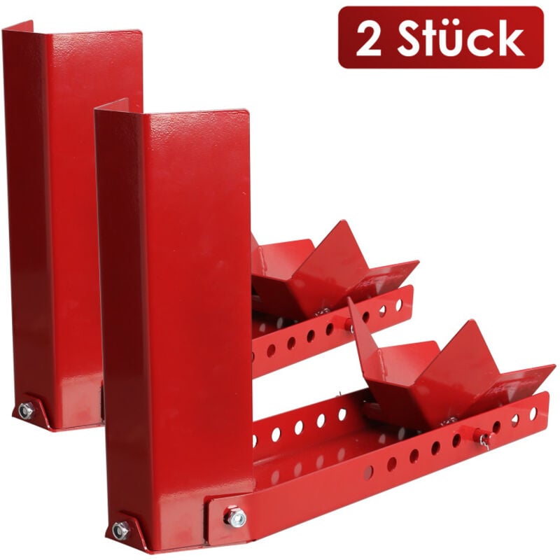 Tolletour - Motorradwippe 2x Motorrad vorne Verladehilfe Schiene Vorderradklemme Radwippe Motorrad Radklemme Motorradständer