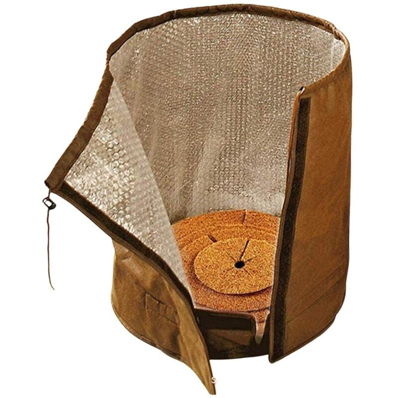 Topfpflanzen-Schutzbeutel, Pflanzen-Wärmeschutz, ø 45 cm × h 50 cm, Winter-Frostschutzbeutel, Wärmeschutz für überwinternde Pflanzen