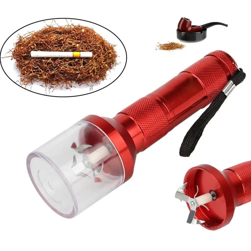 Fackelform Kräuterhacker Grinder Metall Tabakbrecher Mühlen Kurbel Blatt Gewürz Muller Elektrische Maschine