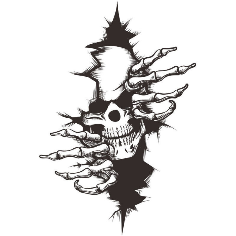 Ymyny - Totenkopf Totenkopf Horror 22x32cmStickers Aufkleber Sticker Sticker Für Auto Fahrzeug Auto Aufkleber mumu