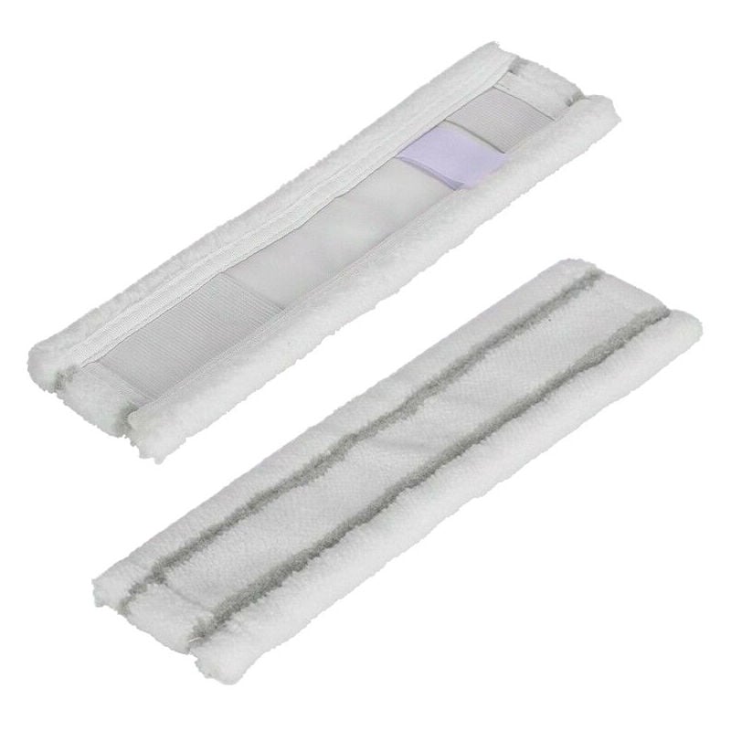 2x Mikrofaser Wischtuch Pad kompatibel mit Kärcher wv 52, wv 52 Plus, wv 60, wv 60 Plus, wv 70, wv 70 Plus / Fensterreiniger Fenstersauger