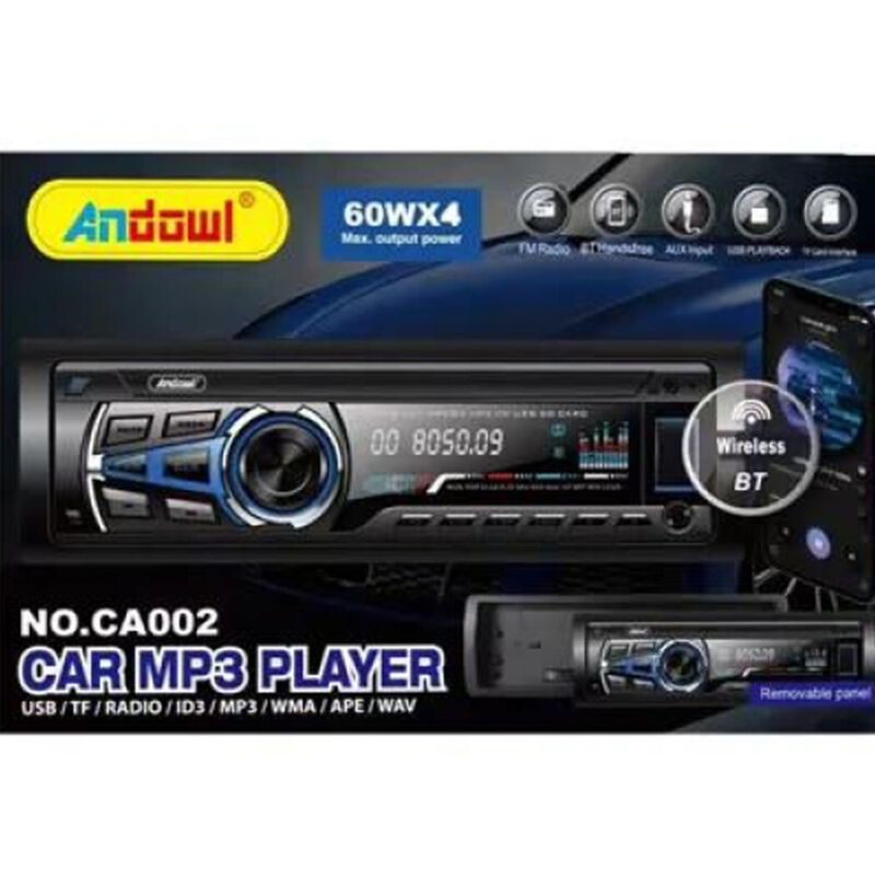 Trade Shop - Autoradio MP3-Player Auto-Audiosystem 1 DIN BT USB AUX FM SD-Karte MP3 CA002 -