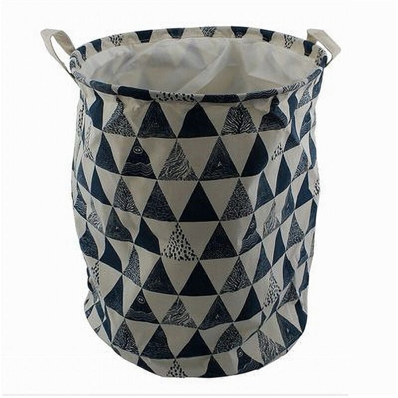 Trade Shop Traesio - Trade Shop - faltbarer wäschekorb für schmutzige wäsche mit dreieckmuster 35X45CM 10476 -