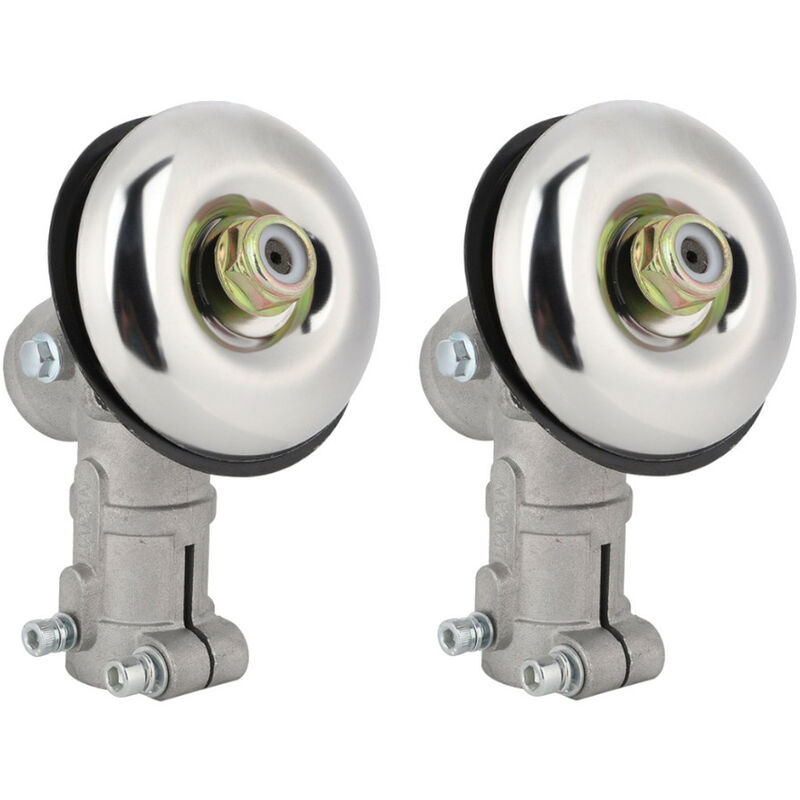 Trade-Shop Getriebekopf / Winkelgetriebe / Trimmerkopf für Motorsense Freischneider Rasentrimmer M10 x 1,25 Linksgewinde - 9-Zahn-Antriebswelle für