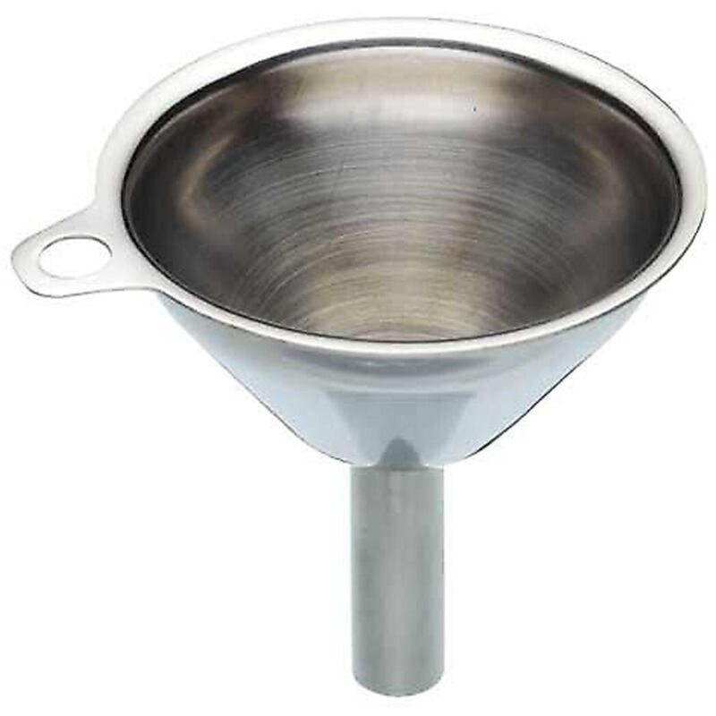 Trade Shop - Stahltrichter Transfer 11 cm Küche Öl Essig Likör Labor Parfüm -