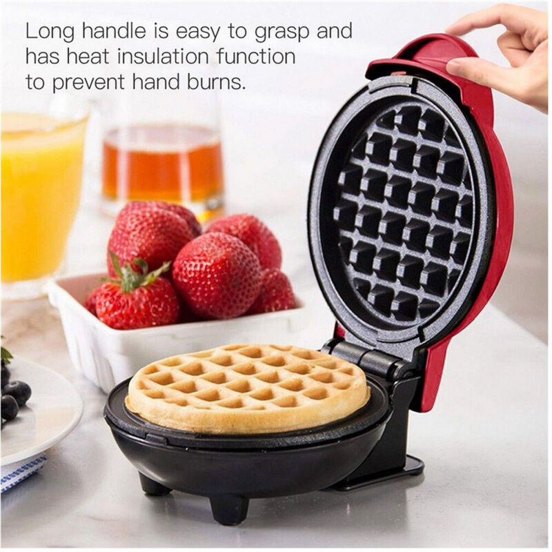 Trade Shop Traesio - Trade Shop - mini-waffeleisen antihaft-maschine für waffeln waffeln pfannkuchen 350W Q-HB66 -