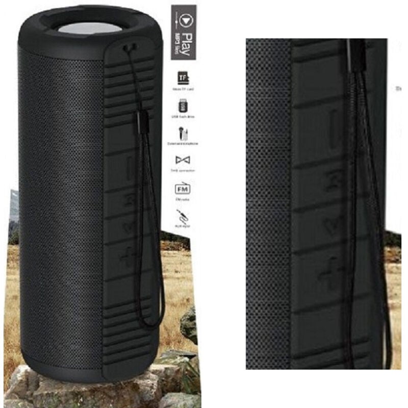 Trade Shop Traesio - Trade Shop - kabelloser lautsprecher 2.0 kabelloser lautsprecher bluetooth 5.0 aux 3.5MM usb für draussen QYX533 -