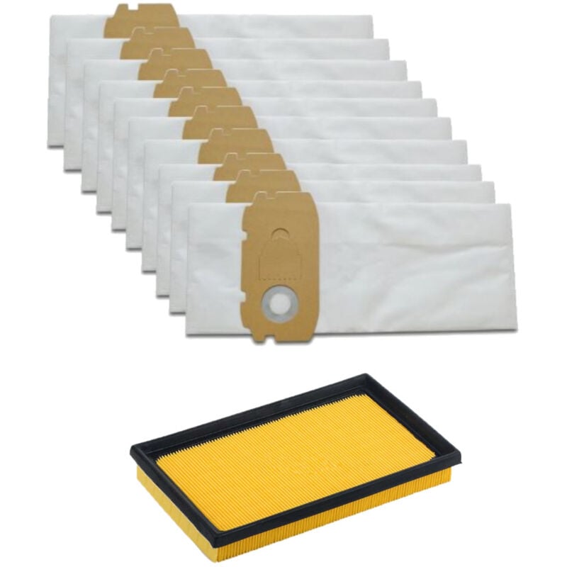 Set: Vlies Staubsauger-Beutel (10 Stück) + Feinstaubfilter für Festool fis-ctl Mini, fis-ct Mini, ct/ctl/mini/midi Absaugmobil - Trade-shop