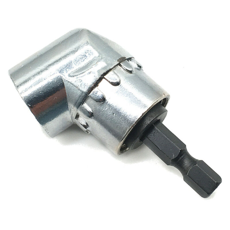 Trade-shop - Winkelgetriebe / Winkelschrauber / Winkelaufsatz Bit 105° Sechskantaufnahme 6,35mm hex 1/4' Schaft für viele Akkuschrauber mit Bit