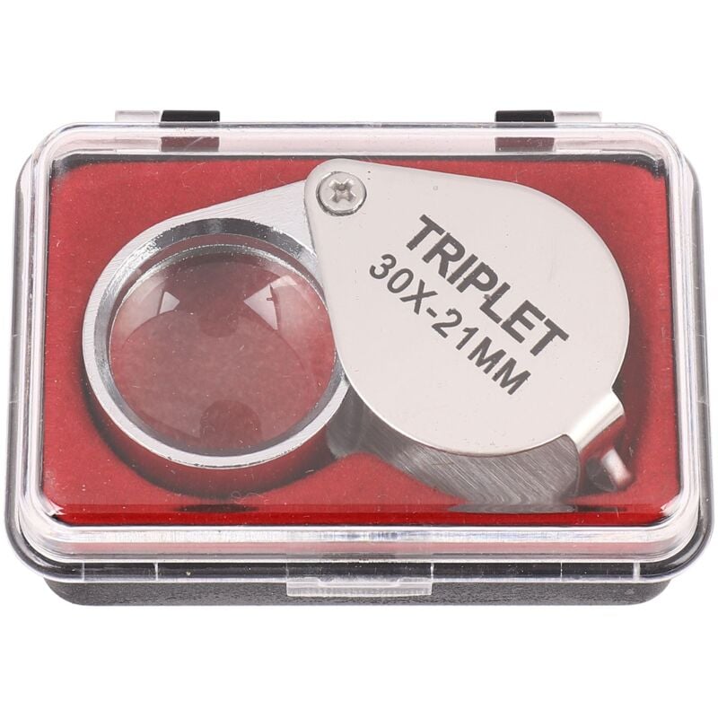 Tragbare 30X Power 21Mm Juweliere Lupe Gold Juwelier Geschäft Mit Vorzüglich Box
