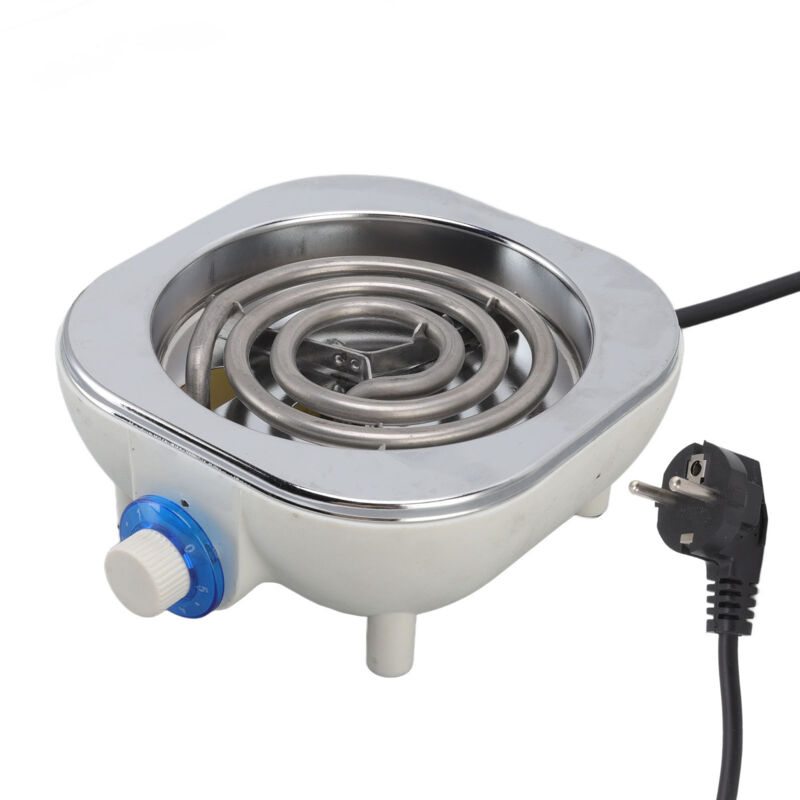 Tragbare elektrische Kochplatte mit 500 W, sicherer und einfach zu bedienender Elektroherd, 220–240 V EU-Stecker, ideal für mobiles Kochen und Kochen