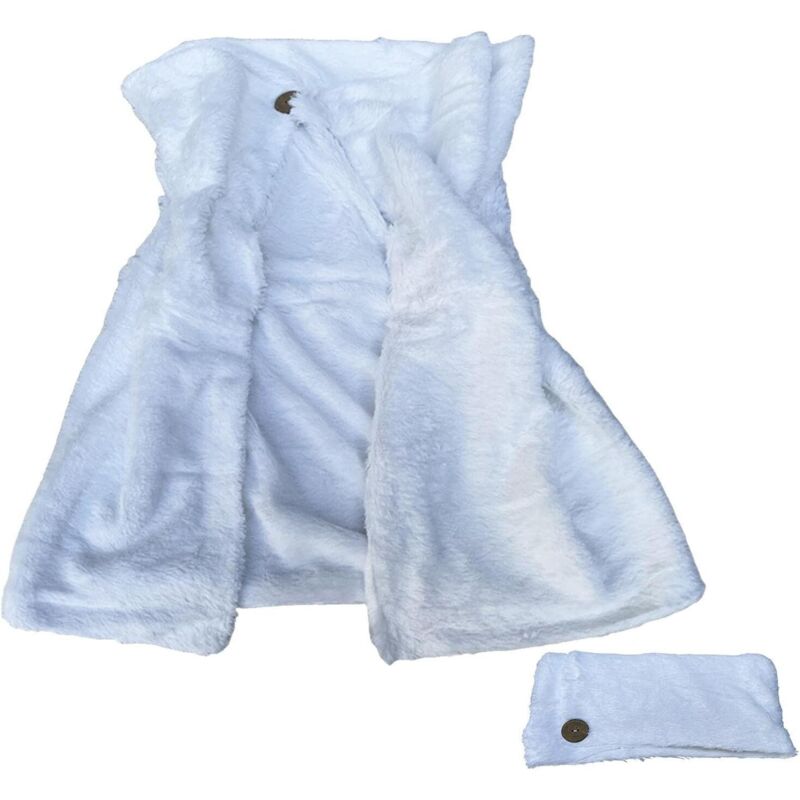 Tigrezy - Tragbare Heizdecke – sicher waschbarer elektrischer Schal, USB-Heizschal Schulterwärmer für den Nacken, weiche und warme Hinterbeindecke,