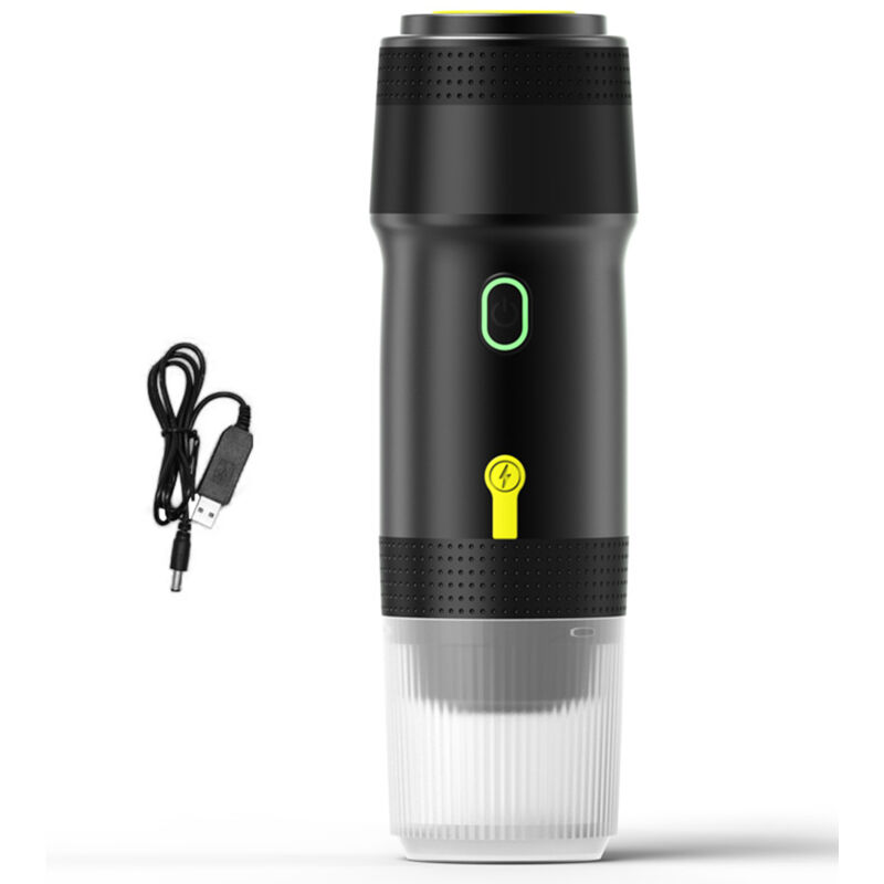 Tragbare, kabellose 3-in-1-Kaffeemaschine für Auto, Zuhause und Reisen. Geeignet für Kapseln und gemahlenen Kaffee. Mini-Kaffeemaschine für heiße und