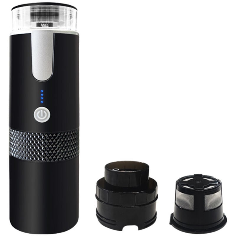 Tragbare Kaffeemaschine, Typ-C-Einzelportions-Kaffeemaschine, wiederaufladbar, leicht, ideal für Picknicks