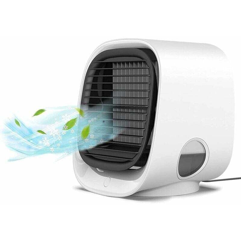 Tragbare Mini-Klimaanlage, 3-in-1-Luftkühler, Ventilator, Klimaanlage, 3 Geschwindigkeiten, persönliche tragbare Klimaanlage, leise Mini-Klimaanlage