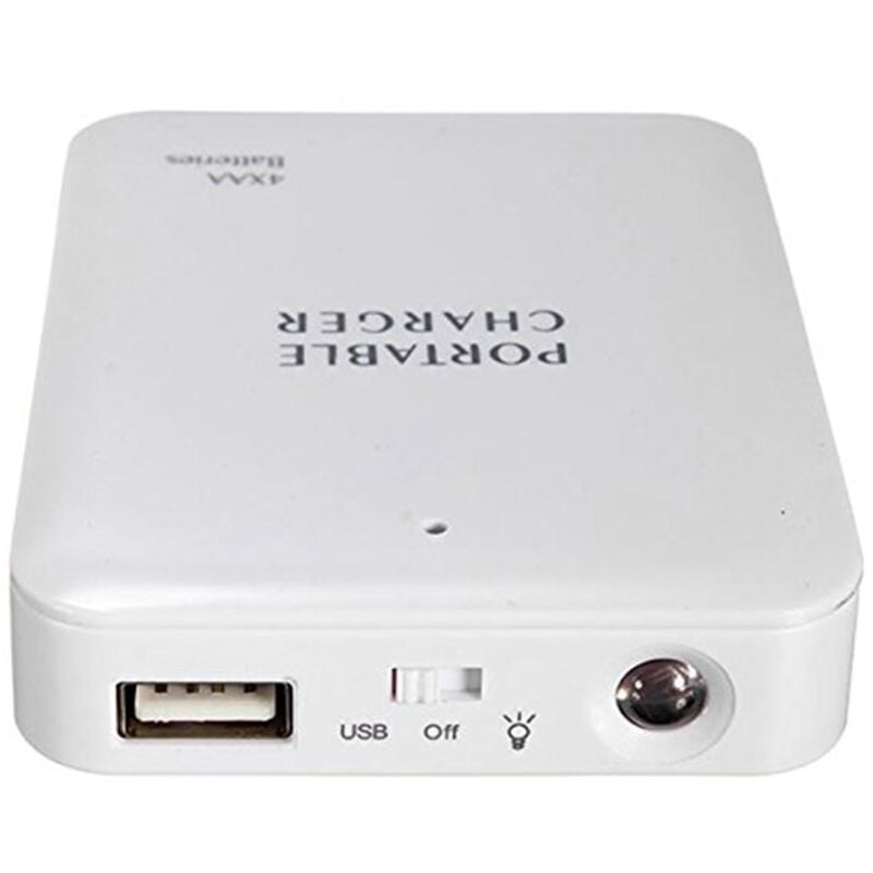 Tlily - Tragbare usb Power Bank Ladegeraet Batterie Externer Pack Kasten Box Battery Notfallakku Charger 4X aa Fuer 6plus Smartphones, Tablets, MP3