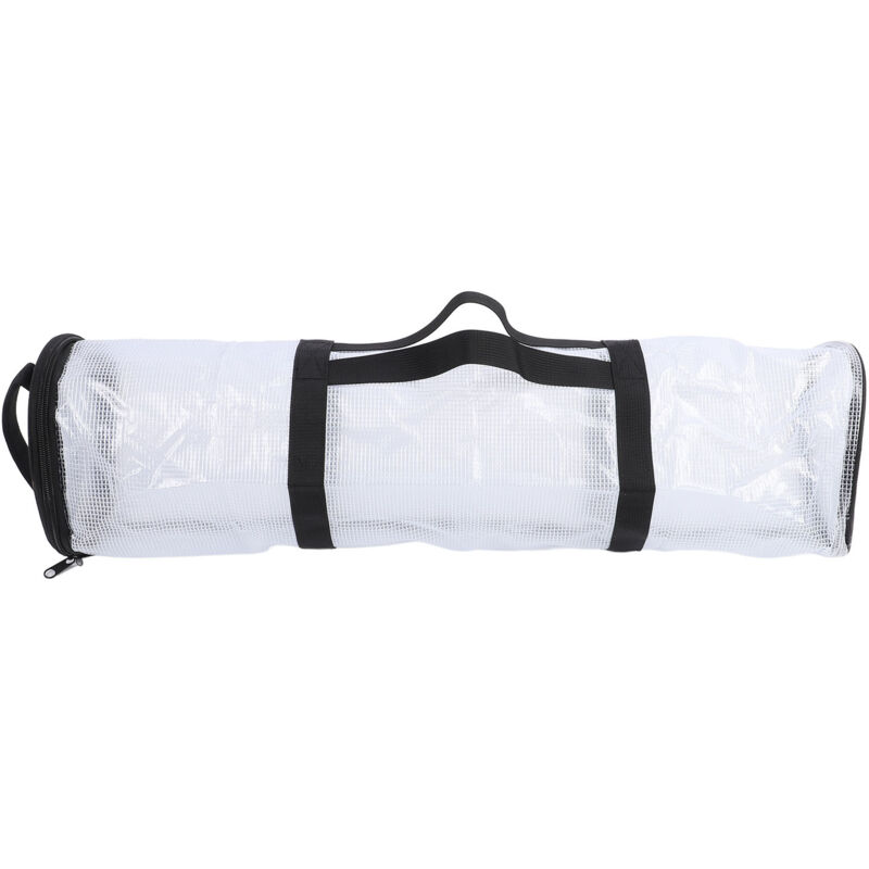 Tragbarer Geschenkverpackungsorganizer, großes Fassungsvermögen, wasserdicht, faltbar, transparenter Behälter für Geschenkpapier zu Weihnachten, weiß