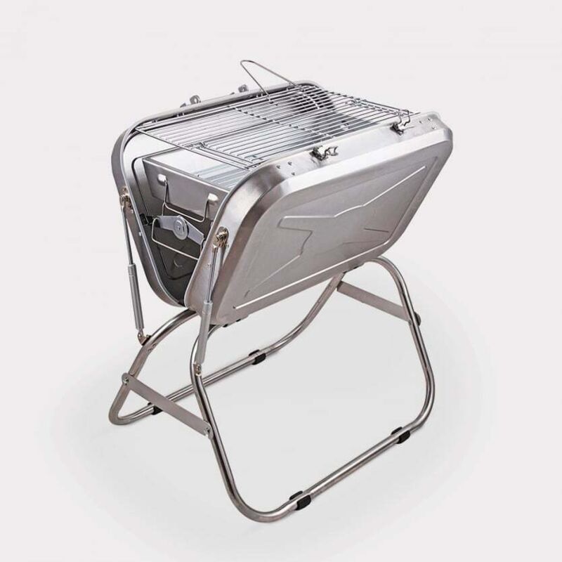 Tragbarer Klappkoffer Grill Holzkohlegrill Beech