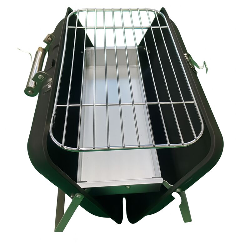Tragbarer Holzkohlegrill mit Koffer - 44x28x32 cm