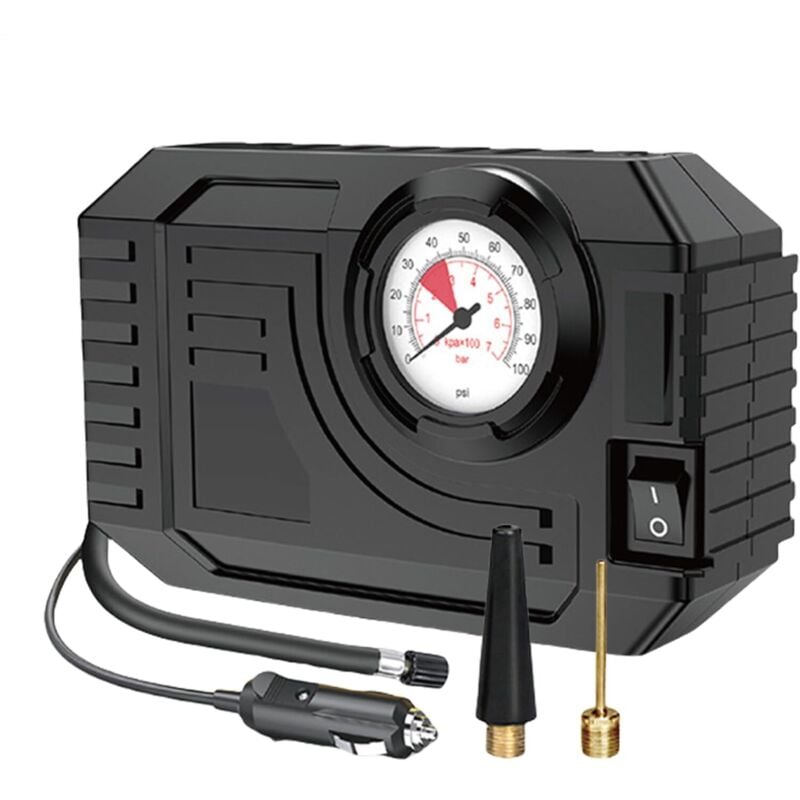 Tragbarer Luftkompressor, 10 Bar, Reifenfüller – Elektrische Pumpe, Fahrzeugzubehör für Autos, LKWs, Motorräder, Roller und Schlauchboote