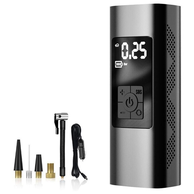 Compresseur d'air Portable, pompe à Air Rechargeable de 150 psi pour pneus de voiture, pompe à Air de voiture, gonfleur numérique Portable sans fil