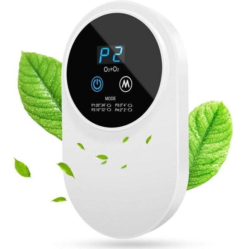 Tragbarer Luftreiniger, Luftreiniger mit 99 % antibakterieller Wirkung, leiser Luftionisator mit energiesparender LED-Anzeige, Anionen-Luftreiniger