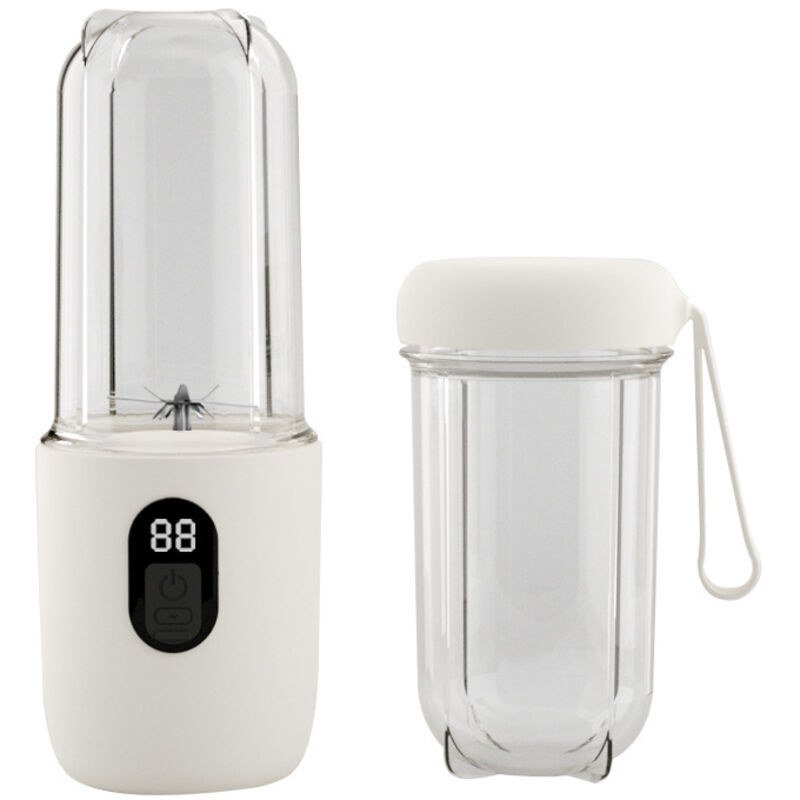 Tragbarer Mixer für Smoothies unterwegs, 500 ml mit Reisedeckel, wiederaufladbarer tragbarer Mixer, leistungsstarke 20800 U/min, für Sport, Reisen,