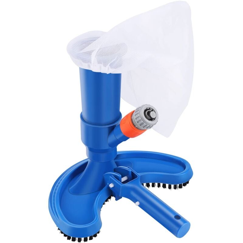 Tragbarer Pool-Staubsauger, oberirdischer Pool-Staubsauger, Pool-Jet-Reiniger mit Netzbeutel mit Kordelzug, Pool-Reinigungswerkzeug für Spa und