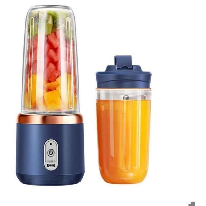 Tragbarer USB-Mixer, Mini-Smoothie-Mixer, 2 x 400 ml BPA-freie Flaschen MIXER