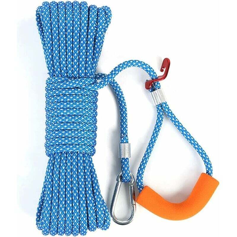 Tragbarer Wäscheständer für drinnen, stichfest, kühl, mit Einzugsmechanismus, Himmelblau/15 m