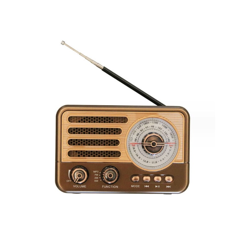 Tragbares AM/FM-Radio, Bluetooth-Lautsprecher, Retro-Radio, wiederaufladbarer Akkubetrieb, geeignet für den Innen- und Außenbereich, Geschenk für
