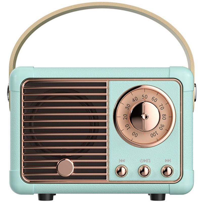 Tragbares Radio, Vintage-Bluetooth-Radio, Vintage-Bluetooth-Radio, Retro-Bluetooth-Lautsprecherradio, geeignet für Heim- und Büroküchen