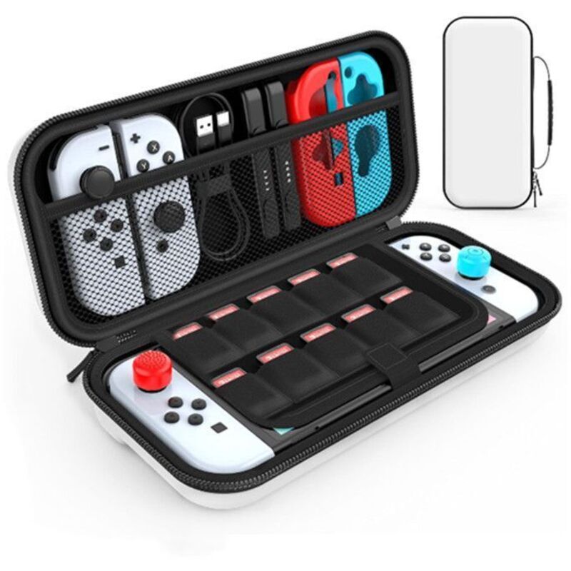 Tragetasche für die Nintendo Switch OLED-Konsole, tragbare und praktische Schutzhülle für Videospiele, Reisen und Aufbewahrung