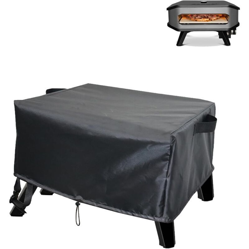 Tragetasche, Schutzhülle für Pizzaofen – Wasserdichte und staubdichte Pizzaofenabdeckung mit Silberbeschichtung, 420D – 62 x 62 x 28 cm