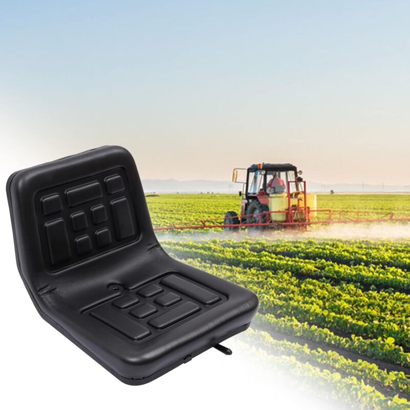 Traktorsitz Universal Schwarz Schleppersitz Traktor Sitz Fahrersitz Bagger Traktor Kompaktlader Mäher Sitzrahmen Staplersitz