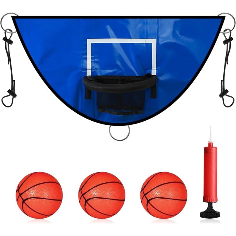 Trampolin-Basketballkorb, Universalbrett, Mini-Basketballkorb, Trampolin mit Mini-Basketball, Zubehör für Kinder und Erwachsene, drinnen und draußen