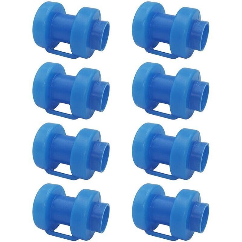 SHINING HOUSE Trampolin-Endkappen – Set mit 8 schützenden Endkappen für Trampolin-Netzstangen – grünes Indoor-Trampolin mit Pfostenkappe und Oslash