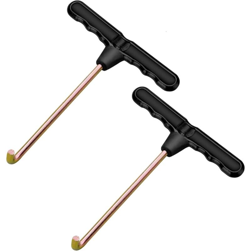 Gabrielle - Trampolin-Federhaken, Federziehwerkzeughaken, Fluchtfederhaken, T-Haken, Trampolin-Zubehör-Handwerkzeug, zum Ziehen von Federn, 2 Stück