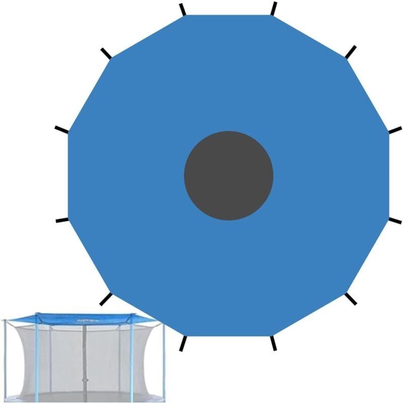 Trampolin-Schattenabdeckung, Trampolin-Schattenabdeckung, 8-Strich-427-cm-Trampolin-Sonnenschutzdach, UV- und wasserdichtes Trampolin-Zubehör,
